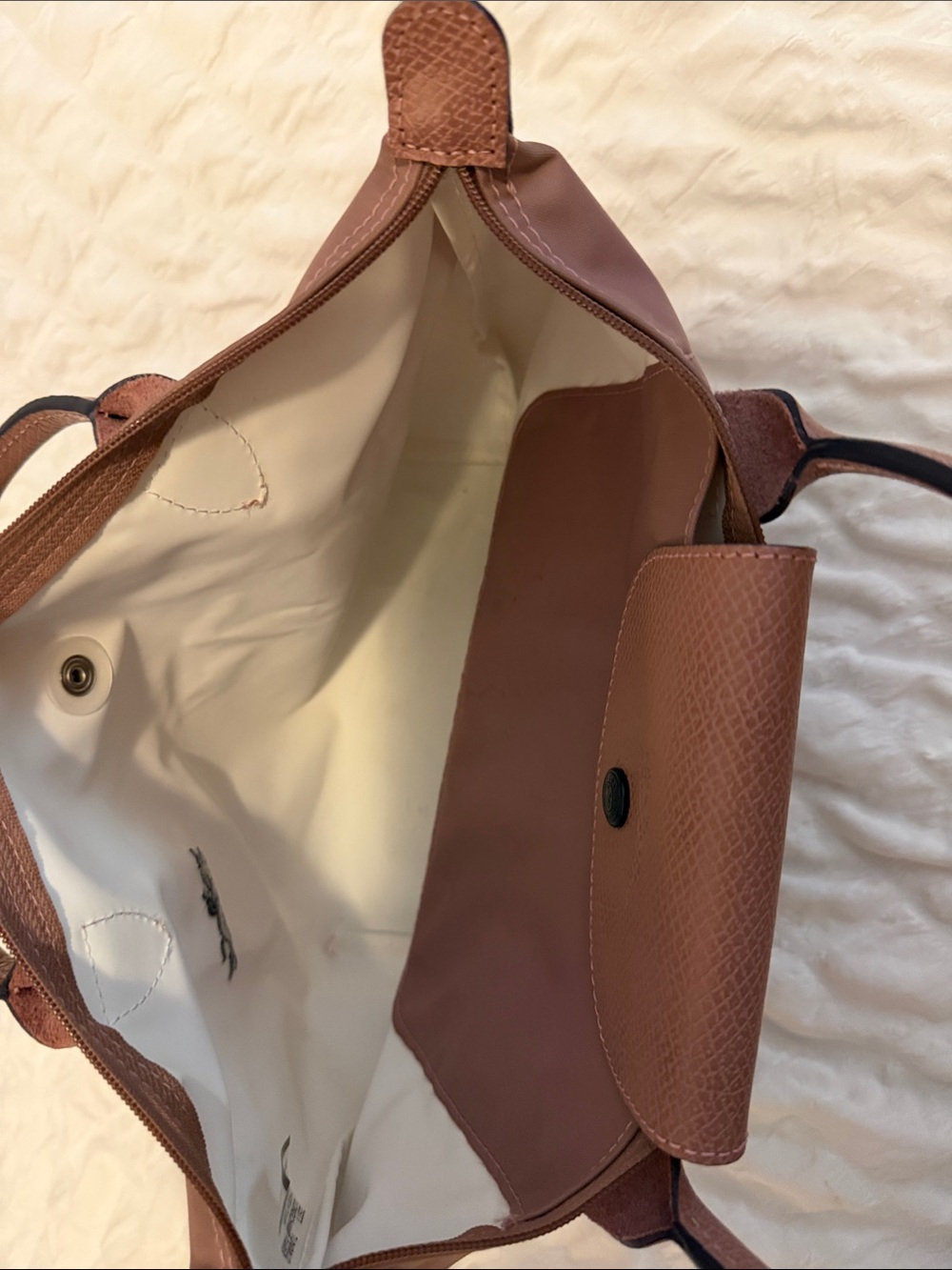 Longchamp Le Pliage Small Top-Handle Tote - Dusty Rose - Picture 2 of 3